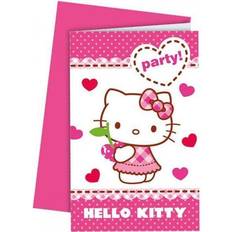 Hello Kitty Inbjudningskort 6-pack