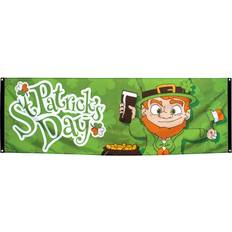 Boland banner St Patrick's Day polyester 74 x 220 cm grön