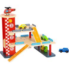 Spielgaragen reduziert Tooky Toy Wooden Parking Structure