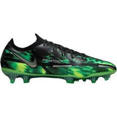 Nike Phantom GT2 Elite SW FG - Black/Green Strike/Metallic Platinum