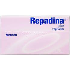 Kløe Reseptfrie legemidler Repadina Plus vagitories 10 st Vagitorier