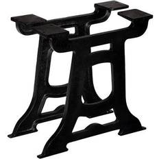 Black Table Legs vidaXL Y-Frame Table Leg 16.9"