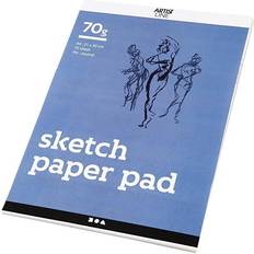 Wasserbasiert Skizzen- & Zeichenblöcke Creativ Company Drawing Paper Pad, A4, 210x297 mm, 70 g, white, 70 sheet/ 1 pack
