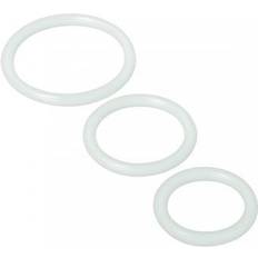 Penisringe Trinity Vibes Silicone Cock Rings, Clear