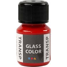 Vannbasert Glassmaling Creativ Company Glasfärg transparent Röd 35 ml