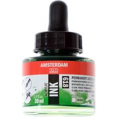 Amsterdam Acrylic Ink Bottle Permanent Green Light 30ml