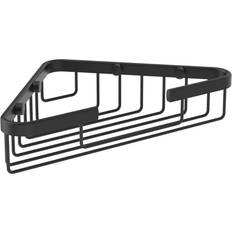 SEACHROME 18 in. x 4 in. Rectangular Shower Shelf with Rail in Matte Black  700-7005-MB - The Home Depot