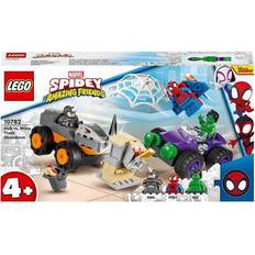Hulk Bauspielzeuge Lego Marvel Spidey Amazing Friends Hulk vs Rhino Truck Showdown 10782