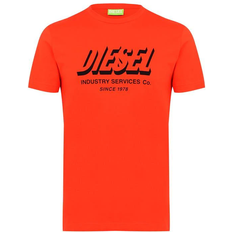 Diesel Polyester Tops Diesel T-Diegos A5 T-shirt - Orange