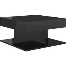 Black Coffee Tables vidaXL oak Coffee Table 22.4x22.4"