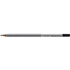 Faber-Castell Grip 2001 Graphite Pencil with Eraser B Silver