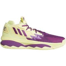 Adidas 42 Basketballsko adidas Dame 8 - Yellow Tint/Glory Purple/Signal Green