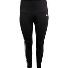 Adidas Designed To Move High-Rise 3-Stripes 7/8 Sport Tights Plus Size Women - Black/White