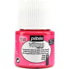 Water Based Glass Colors Pebeo Vitrea 160 Glass Paint Pink Frosted 45ml