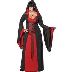 California Costumes Deluxe Hooded Robe Devil Vampiress Medieval Gothic Womens Costume Red