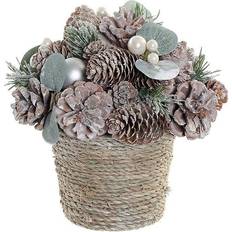 Centerpiece DKD Home Decor Christmas wicker (19 x 19 x 18 cm)