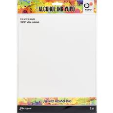 Ranger Tim Holtz Alcohol Ink Yupo Paper 8 in. x 10 in. 86 lb. pack of 5 white