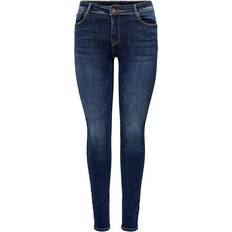 Only Push Shape Skinny Fit Jeans - Blue/Dark Blue Denim