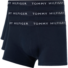 Tommy Hilfiger Herren Unterhosen Tommy Hilfiger Essential Logo Waistband Trunks 3-pack - Desert Sky