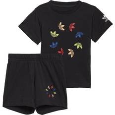 adidas Adicolor Shorts and Tee Set - Black (HE6854)