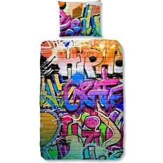 Good Morning Graffiti Bettbezug Mehrfarbig (200x135cm)