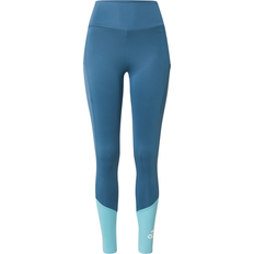 Adidas Sport Legging Designed To Move Big Logo Women - Orbit Indigo/Mint Ton/White