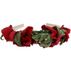 Dolce & Gabbana Dubbade Hair Headband Röd ONESIZE