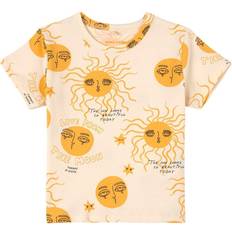 Mini Rodini Moon And Sun T-shirt - Yellow