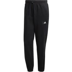 Adidas Sweatpants Mens Medium Black Straight Leg Varsity Stripe Polyester 