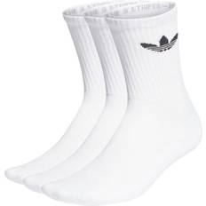 adidas Originals Cushioned Trefoil Mid-Cut Crew Socks 3-pack - White/Black