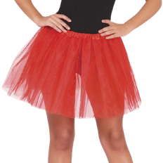 Fiestas Guirca Tutu with Glitter for Ladies Red