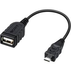 Cables Sony USB A-USB Micro B M-F 0.3ft