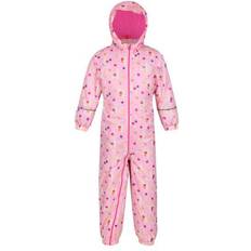 Regatta Kid's Printed Splat II Waterproof Puddle Suit - Sweet Lilac Llama