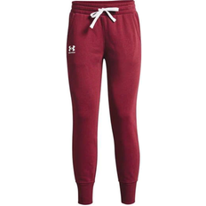 Damen - Rot - W34 Hosen Under Armour Women's Rival Fleece Joggers - Black Rose/Posh Pink