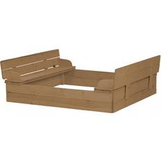 Roba Sandpit with Lid Convertible to Bench Teak