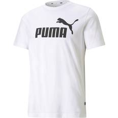 Puma Herren Oberteile Puma Essentials Logo T-shirt - White