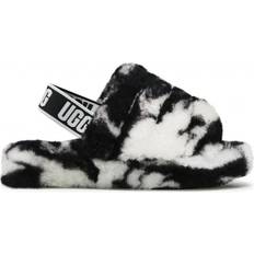 Slippers UGG Kid's Fluff Yeah Marble Slide - Black