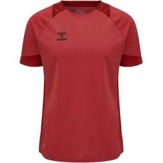 Hummel Lead Short Sleeve Poly Training Jersey Men - True Red