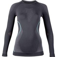 Damen - Polyester Basisschicht-Sets UYN Evolutyon UW Long Sleeve Base Layer Women - Charcoal/White/Light Grey