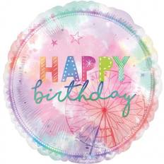 Amscan 4222901 Happy Birthday Colorful Jumbo Round Foil Balloon-1 Pc