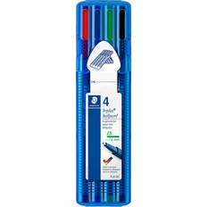 Wasserbasiert Kugelschreiber Staedtler Kugelschreiber triplus ball 437 XB, 4er Etui ergonomischer Dreikantschaft, Strichstärke: XB