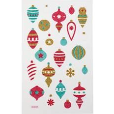 Wasserbasiert Selbermachen (DIY) Creativ Company Glitter Stickers, Christmas ornaments, 10x16 cm, 1 sheet