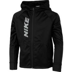 XXL Hettegensere Nike Therma-FIT Graphic Full-Zip Training Hoodie Kids - Black/White/Smoke Grey