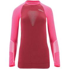 UYN Marathon OW Long Sleeve T-Shirt Women - Red Plum/Grey/Magenta