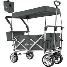 tectake Foldable Garden Trolley With Carry Bag