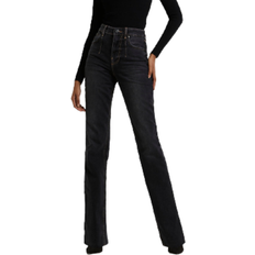 River Island 90's High Waisted Straight Jeans - Black