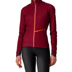 Castelli Women Jackets Castelli Go Cycling Jacket Women - Bordeaux/Brilliant Pink