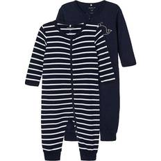 Name It Zip Nightsuit 2-pack - Blue/Dark Sapphire (13183451)