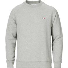 Maison Kitsuné Tricolor Fox Patch Classic R-Neck Sweatshirt Unisex - Grey