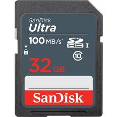 32 GB Memory Cards SanDisk Ultra SDHC Class 10 UHS-I U1 100MB/s 32GB